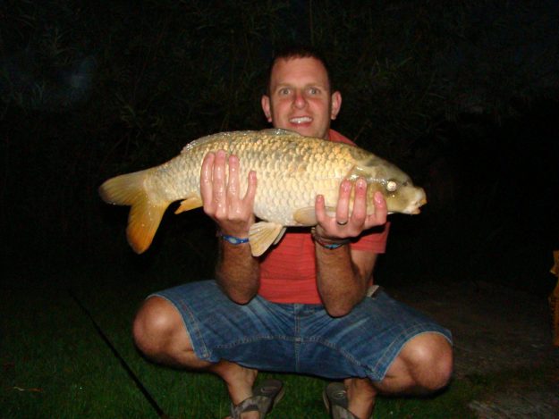 Lee and his Lovely looking Common Carp caught while stalking.