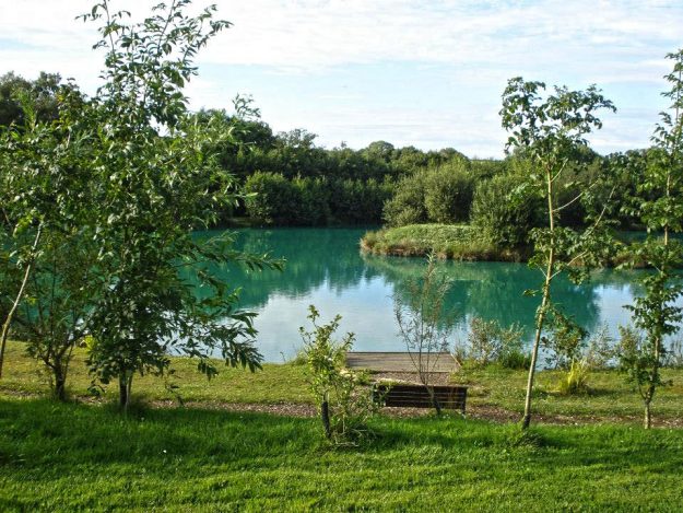 The middle section of the lake at M & B Fishery